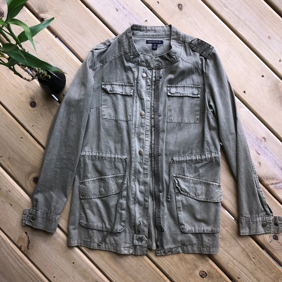 British Khaki Jackets & Blazers - British Khaki | Women's Green Army Utility Jacket